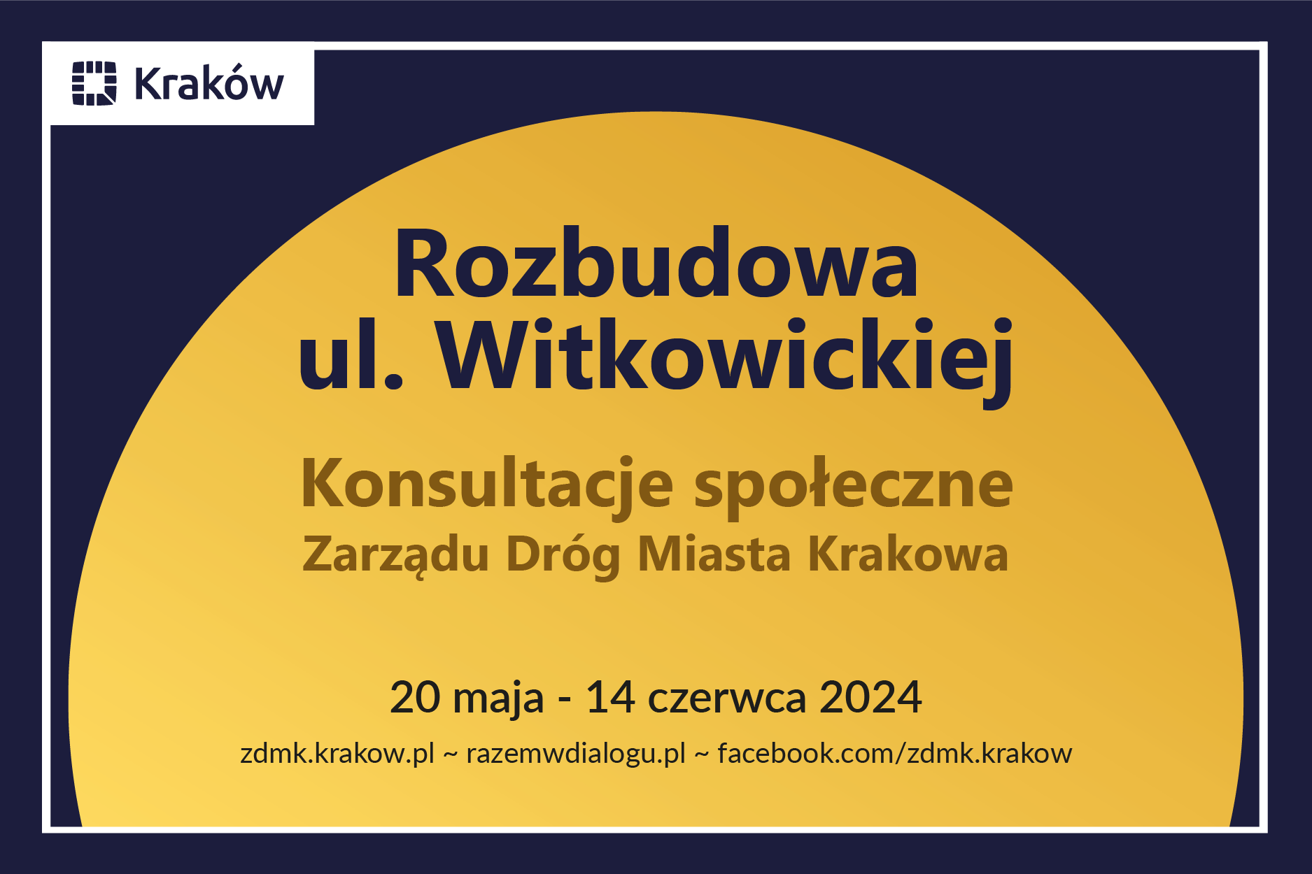 Info grafika - Rozbudowa ul. Wilkowickiej 20 maja - 14 czerwca 2024
