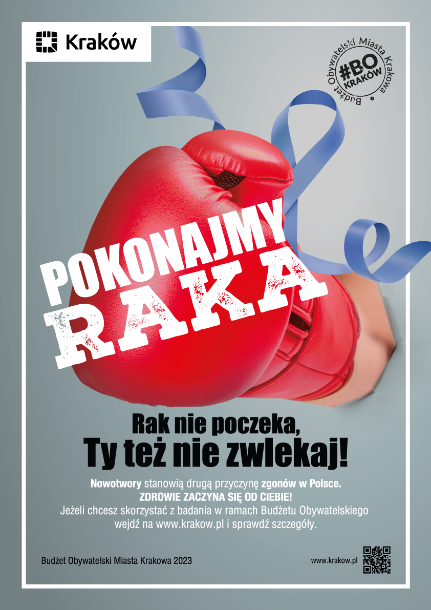 Info grafika - "Pokonajmy Raka" Rak nie poczeka, Ty też nie zwlekaj.