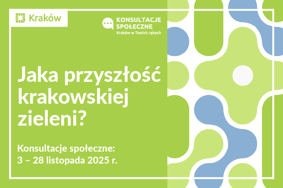 Grafika zapraszająca na konsultacje społeczne w dniach od 3 do 28 listopada 2025